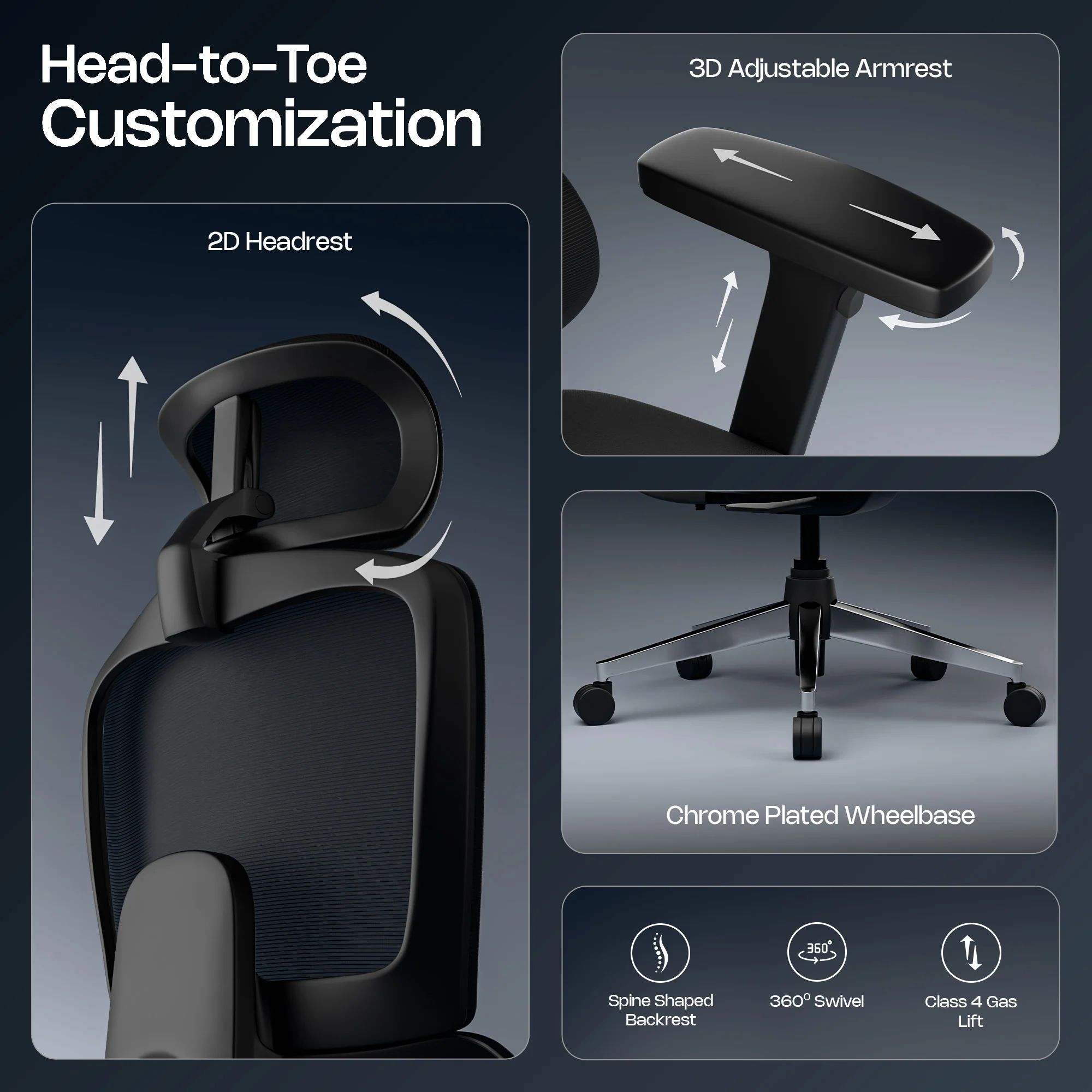 Green Soul Renewed Orion Ergonomic Office Chair - Image 7