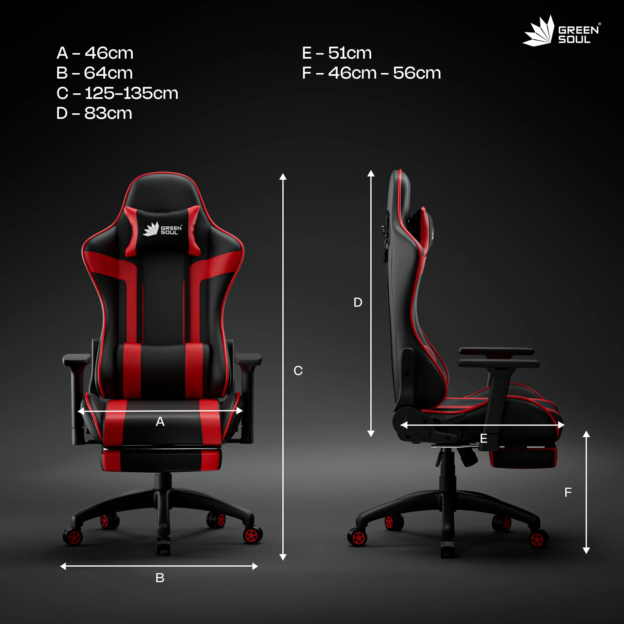 Green Soul Raptor Pro Racing Edition with Footrest Gaming Chair - Image 4