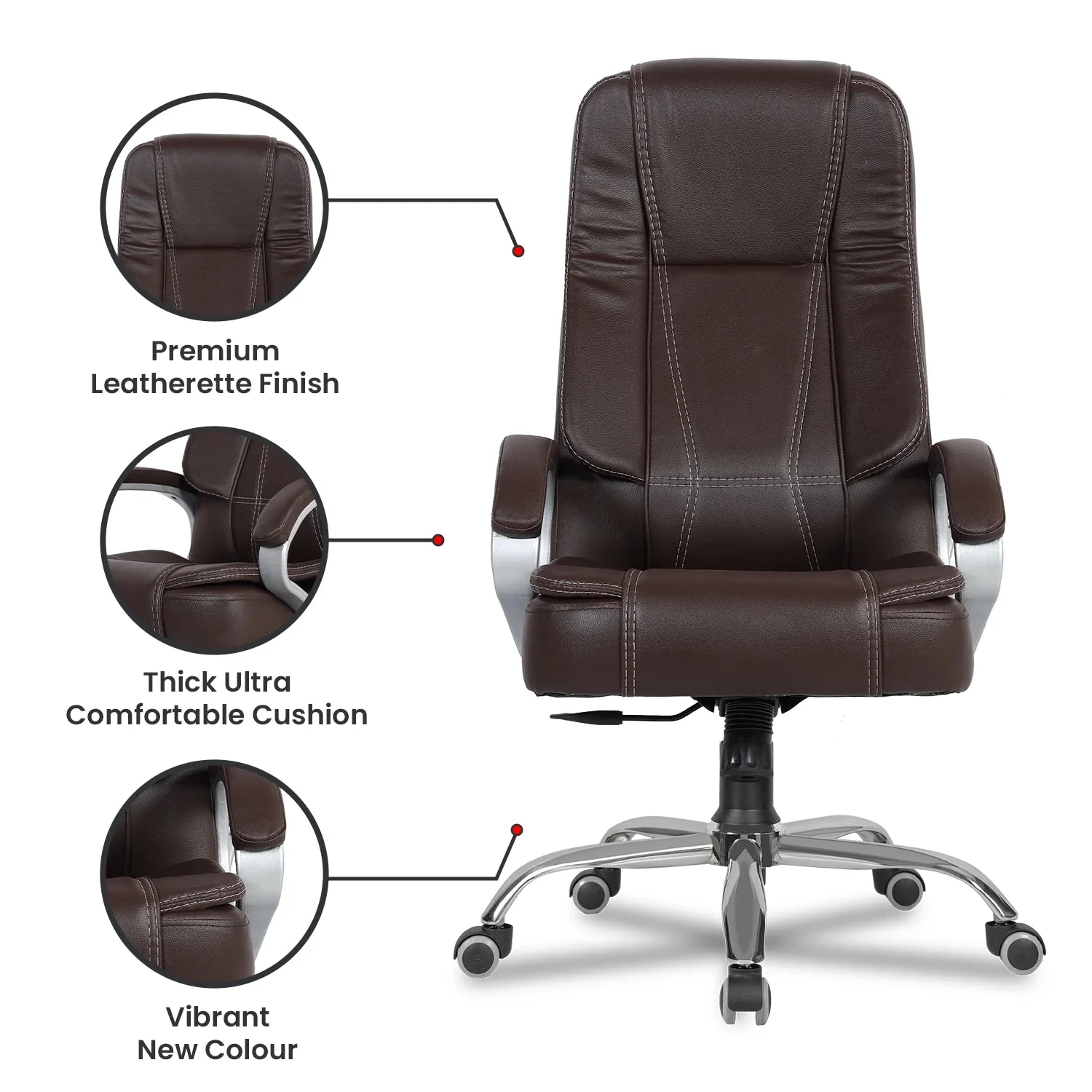 Green Soul Renewed Vienna High Back Executive Chair - Image 20