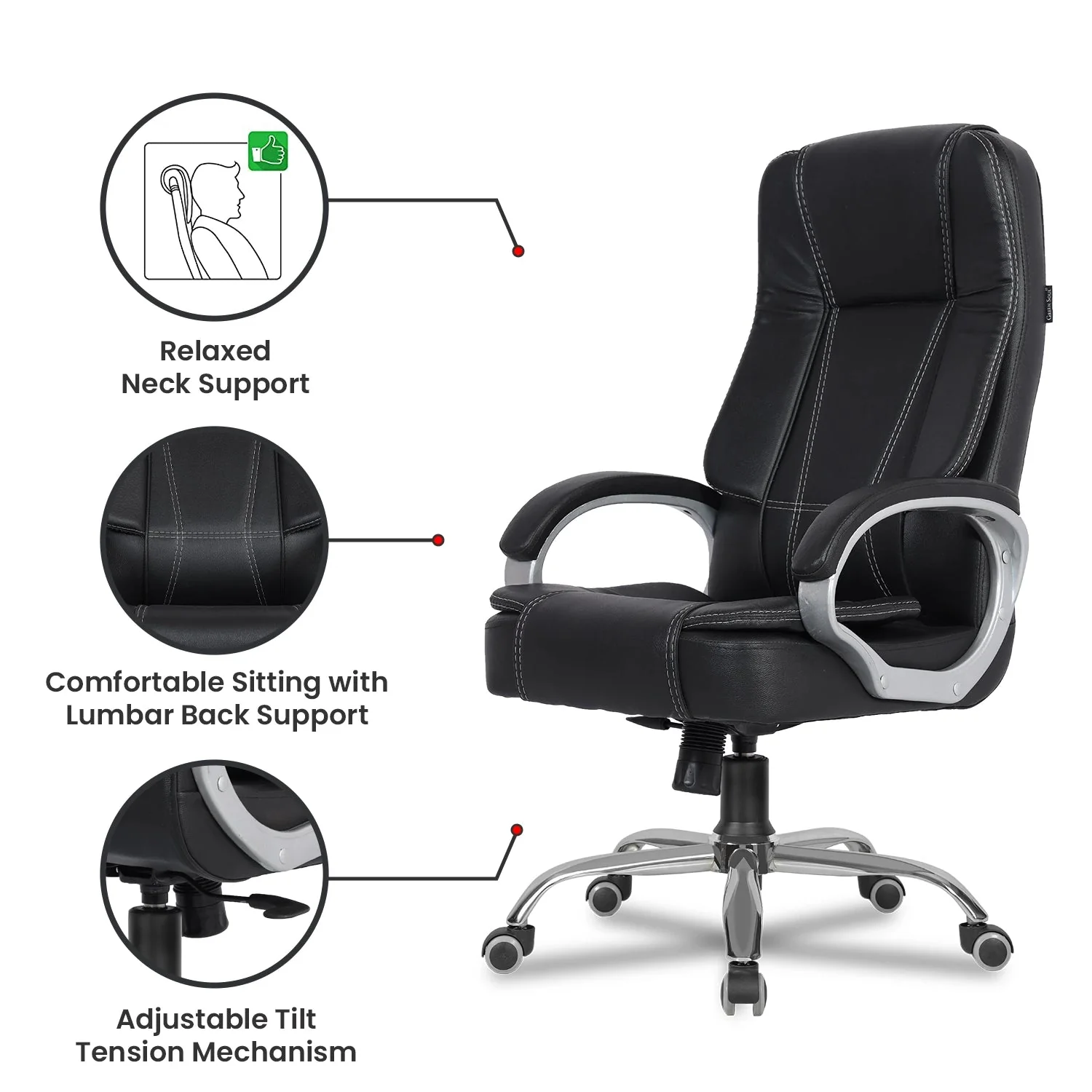 Green Soul Renewed Vienna High Back Executive Chair - Image 29