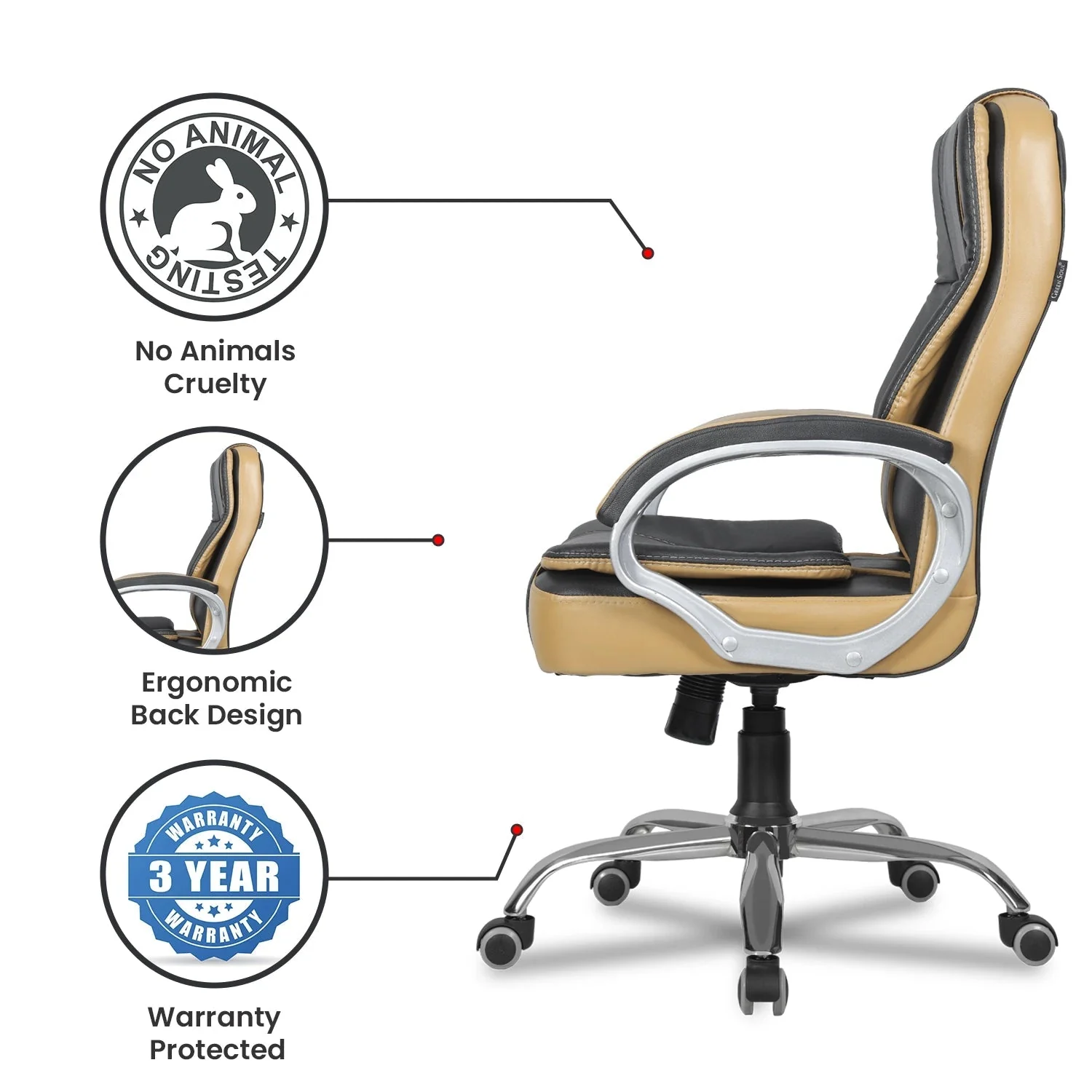 Green Soul Renewed Vienna Mid Back Executive Chair - Image 16