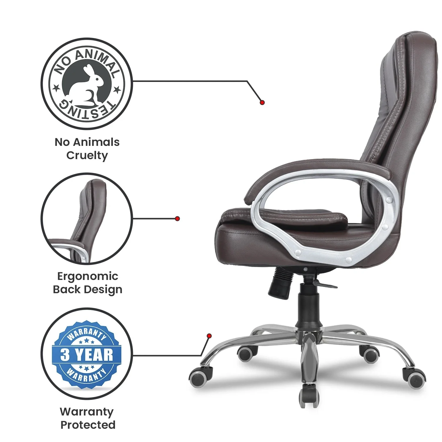 Green Soul Renewed Vienna Mid Back Executive Chair - Image 20