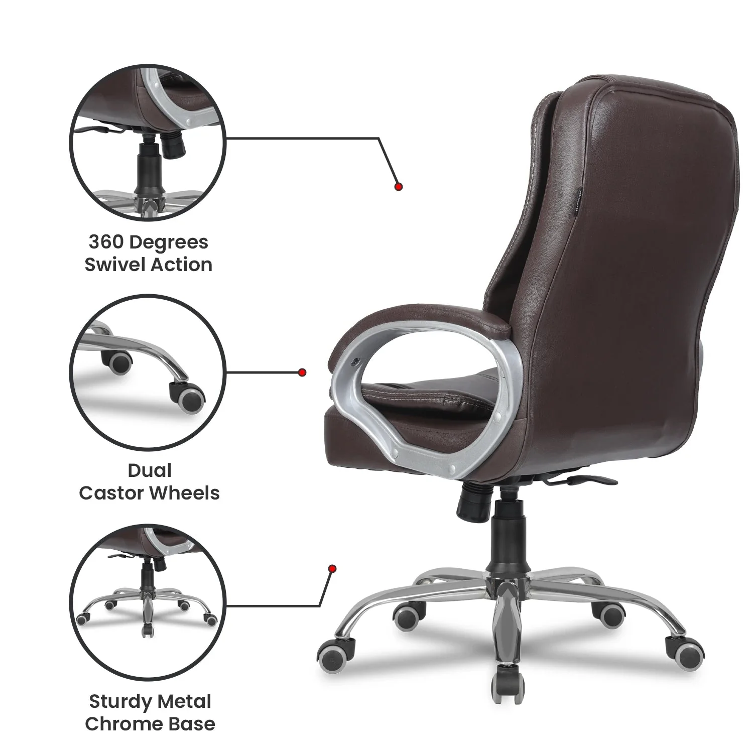 Green Soul Renewed Vienna Mid Back Executive Chair - Image 23