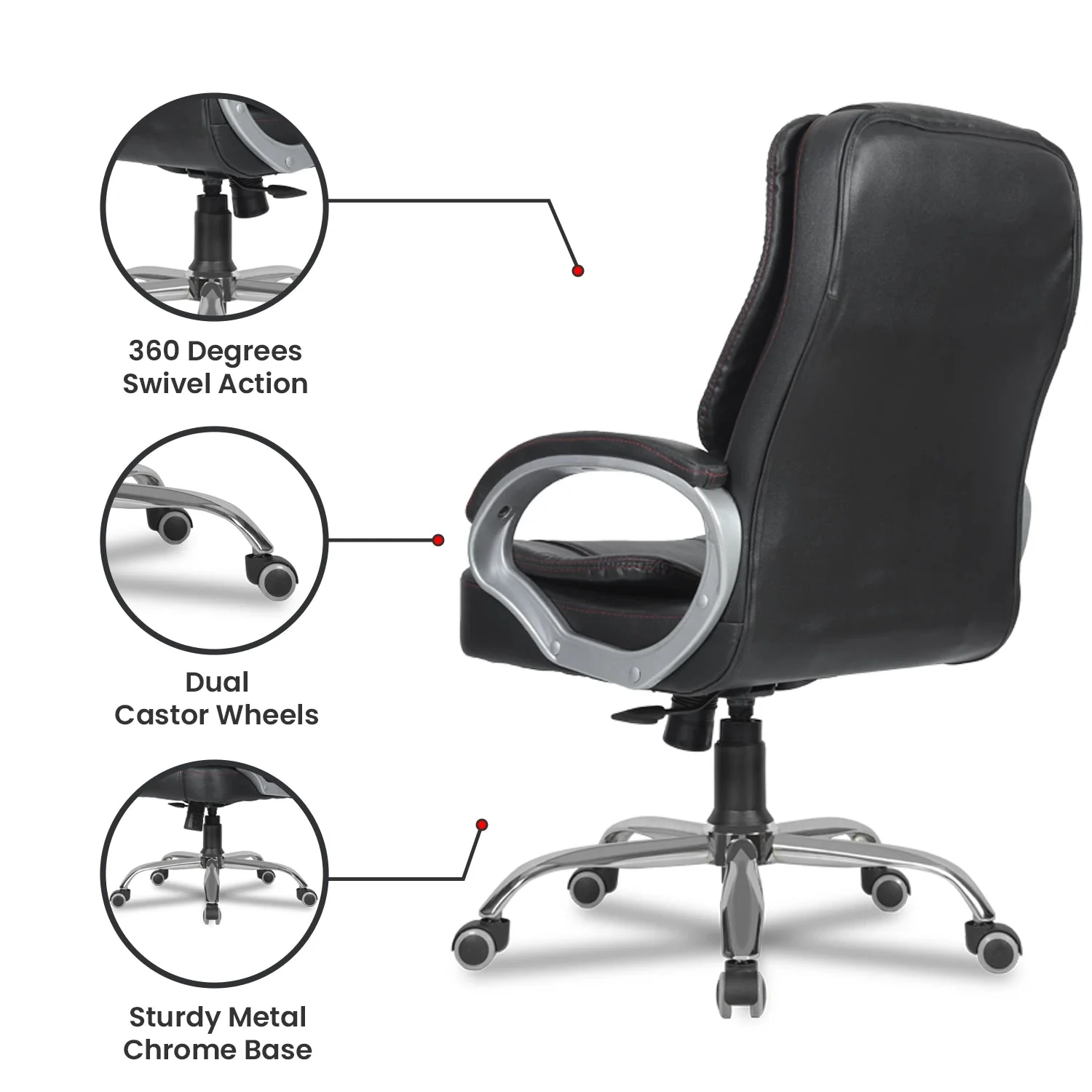 Green Soul Renewed Vienna Mid Back Executive Chair - Image 37