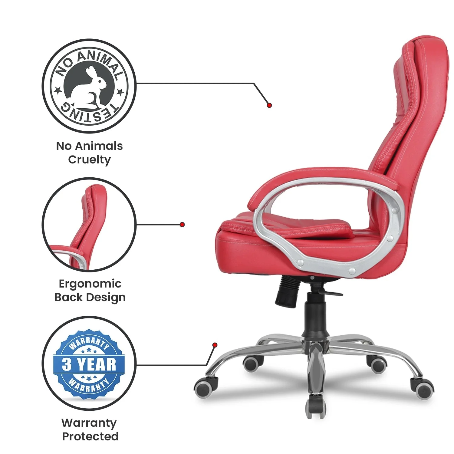 Green Soul Renewed Vienna Mid Back Executive Chair - Image 43