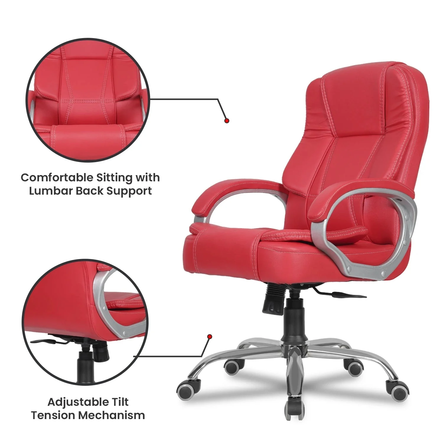 Green Soul Renewed Vienna Mid Back Executive Chair - Image 44