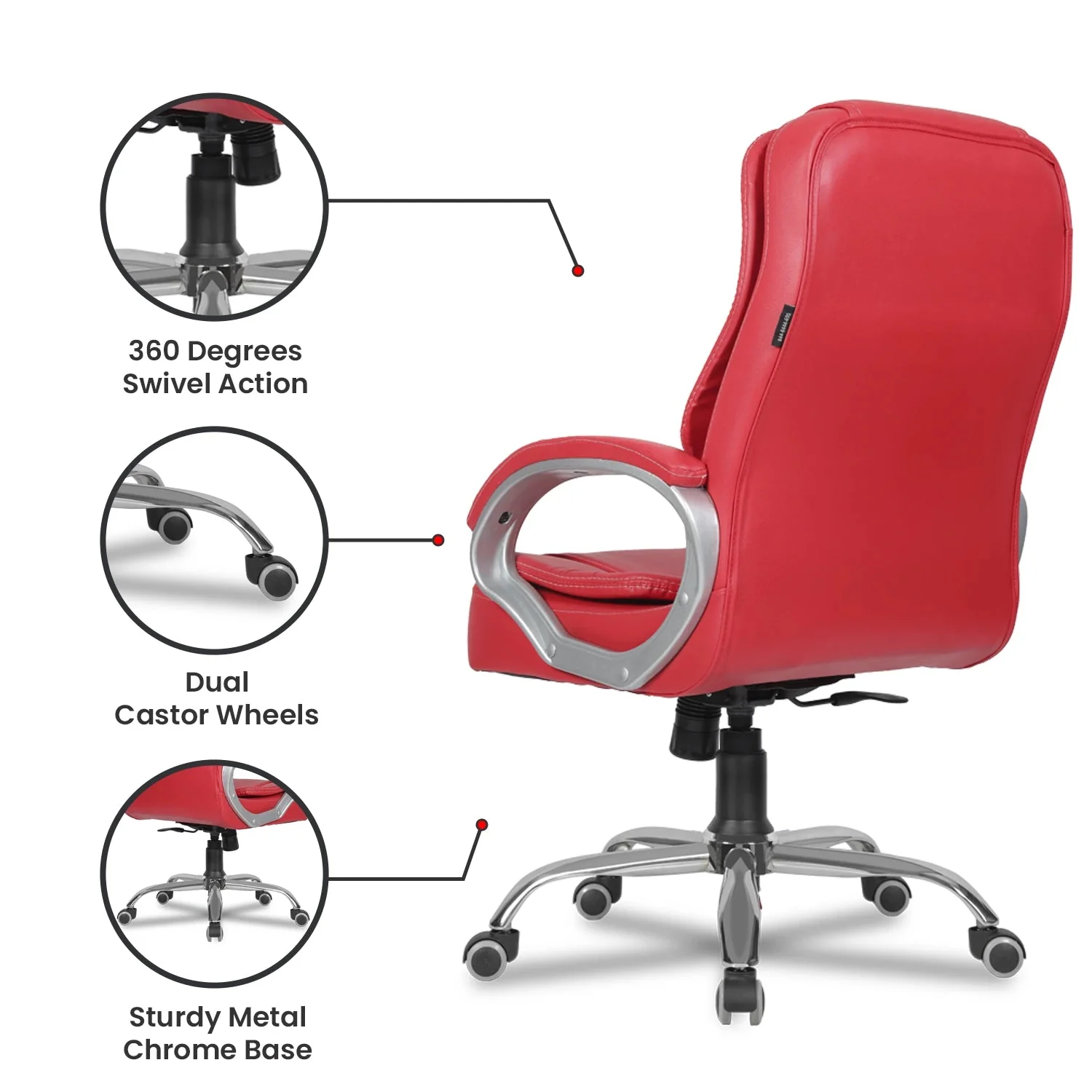 Green Soul Renewed Vienna Mid Back Executive Chair - Image 45