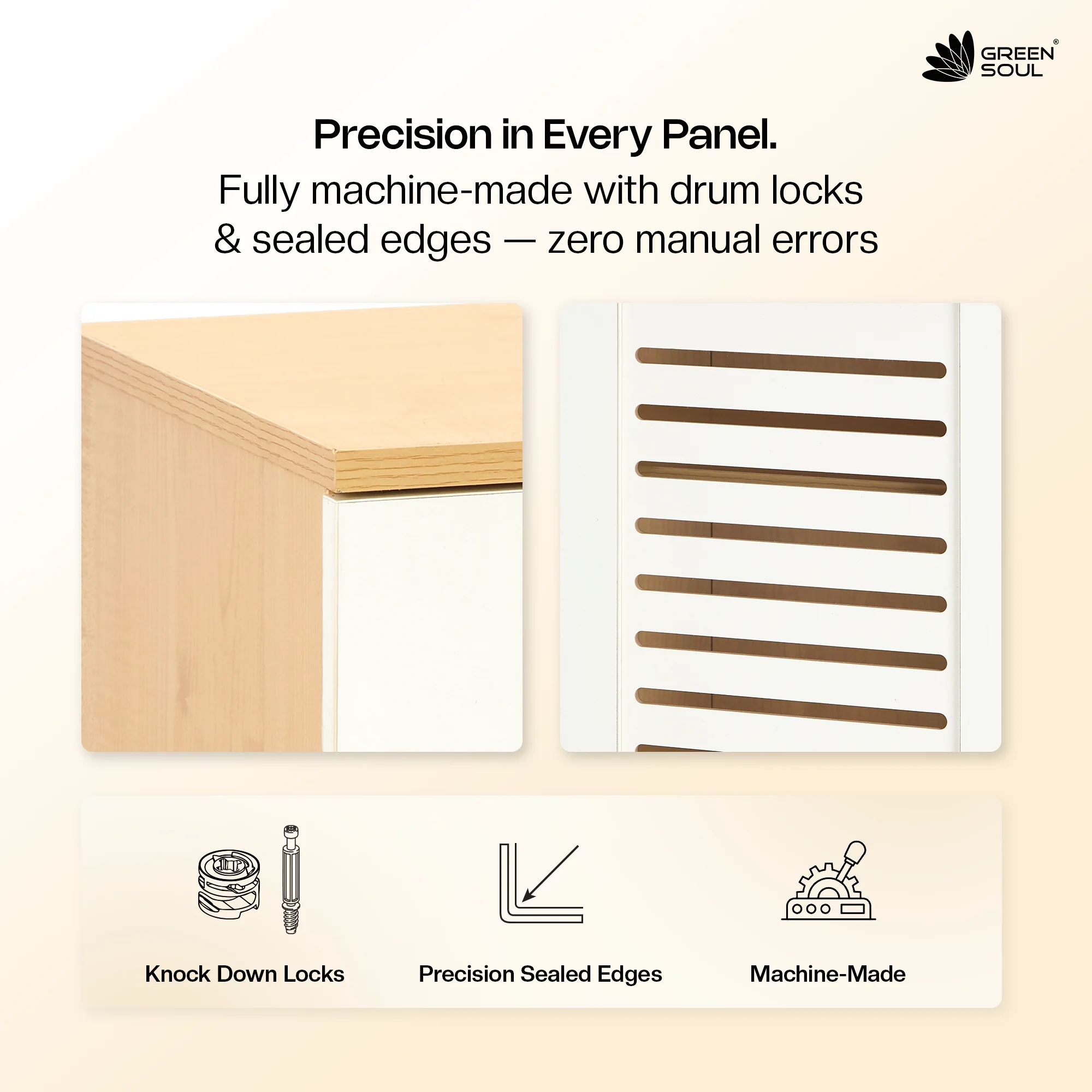 Green Soul Zuvio 3 Door Engineered Wood Ventilated Shoe Rack - Image 23