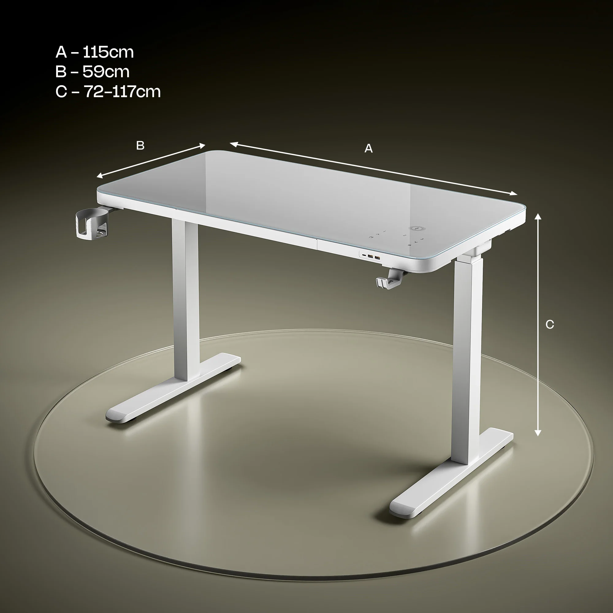 Green Soul Prism Premium Height Adjustable Table - Image 5