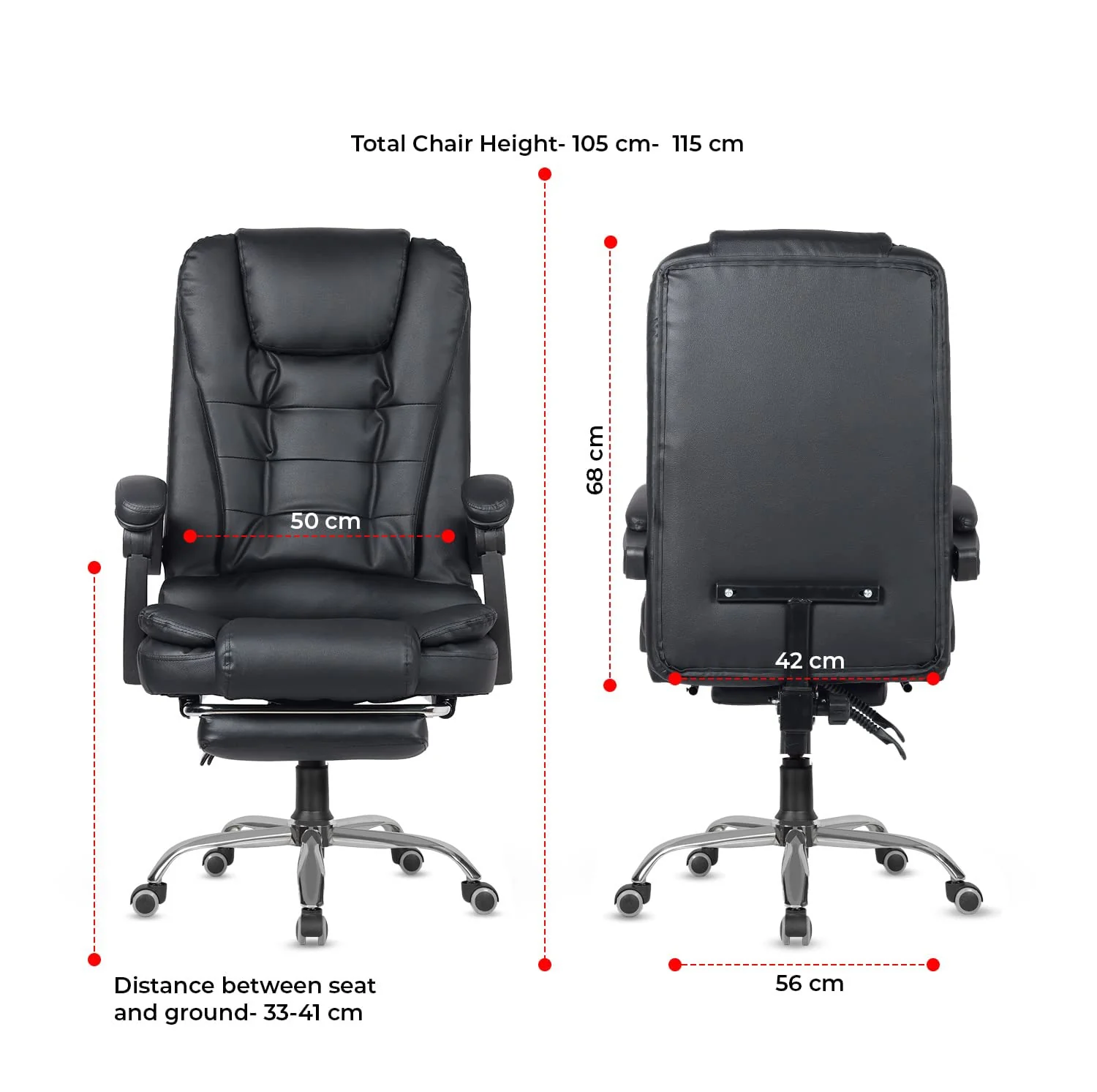 Green Soul Urbane Pro Leatherette Executive Chair - Image 5